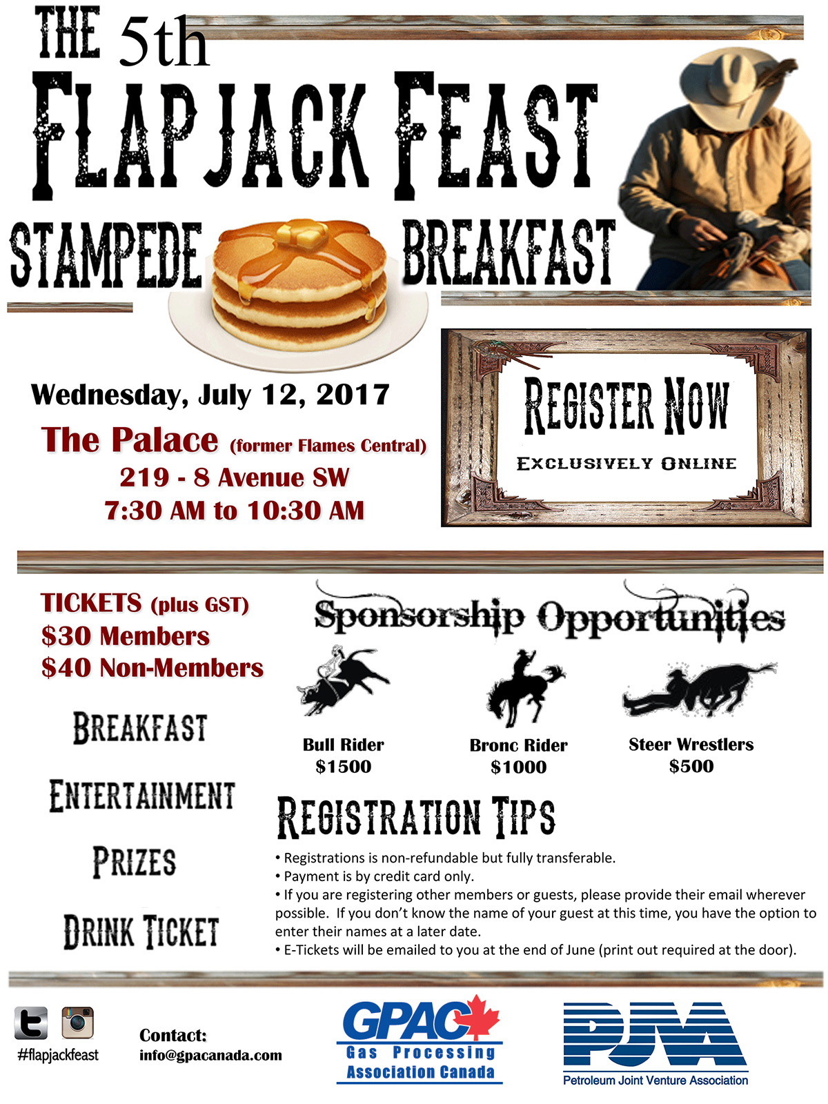 5th Flapjack Feast — Stampede Breakfast